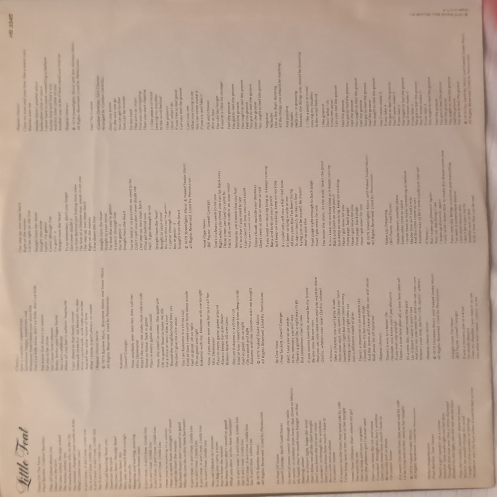 Vintage LITTLE FEAT DOWN ON THE FARM Vinyl LP Record Album - Picture 3 of 7